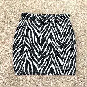 Nasty Gal Zebra Skirt
